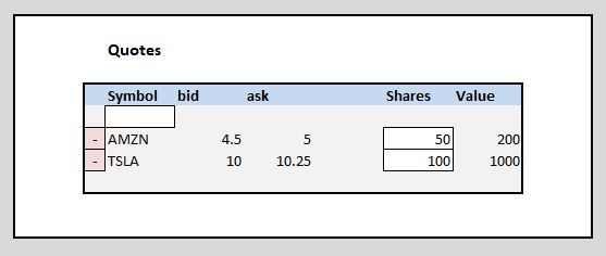 Quotes Front-End Mock